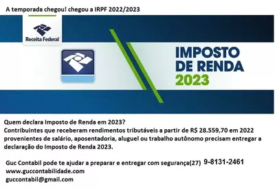 Declaração de IR 2023, até 31/05/2023 bão deixe para ultima hora e/ou após o prazo